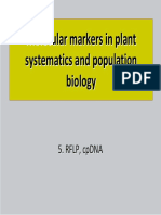 M Ole C Ul Ar Markers in Plant Systematics and Population Biology