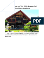 1.traditional Houses and Their Origin Nanggroe Aceh Darussalam Province - Krong Bade House