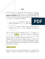 Falta de Probidad Conducta Inmoral, Falta de Respeto Al Patrono e Incumplimiento A Las Obligaciones de Trabajo