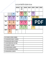 Semester 3 History Timetable June 2018