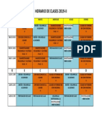 Horario 2019 II