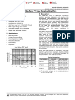 Opax132 High-Speed Fet-Input Operational Amplifiers: 1 Features 3 Description