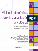 Violencia Doméstica, Divorcio y Adaptación Psicológica - De la Disarmonía Familiar al Desarrollo de los Hijos (1).pdf · versión 1.pdf