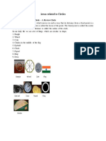 Areas Related To Circles: Perimeter and Area of A Circle - A Review Circle