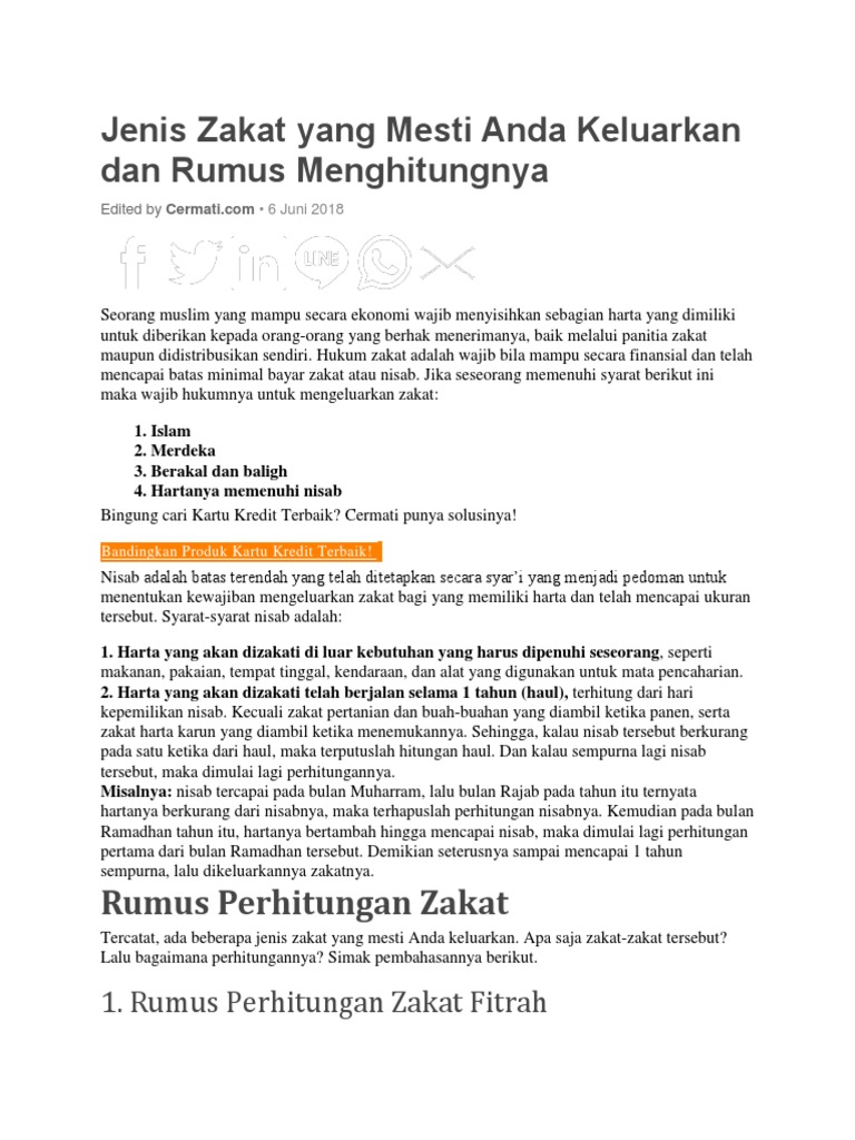 Materi Dan Soal Zakat