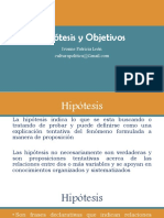 Hipótesis y Objetivos