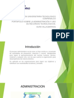 Portafolio Sobre La Administración y Uso de Recursos Tecnológicos.