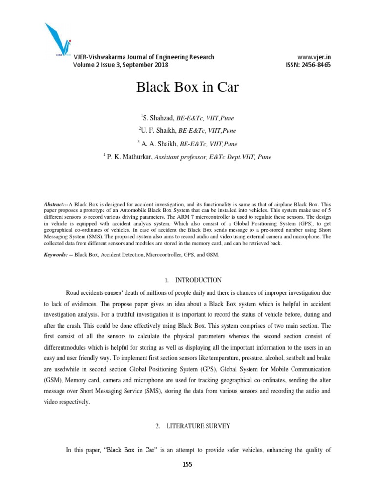 Black Box in Car PDF Piezoelectricity System On A Chip