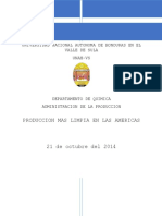 Informe de Produccion Mas Limpia