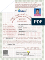 NIELIT CCC Certificate for Goa4C88EC3809910