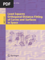 Least Squares Orthogonal Distance Fitting of Curves and Surfaces in Space