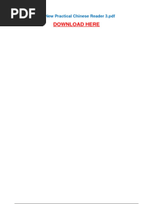 New Practical Chinese Reader 3