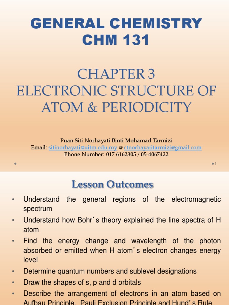 Chm 131 Chapter 3 Pdf Electron Configuration Ion