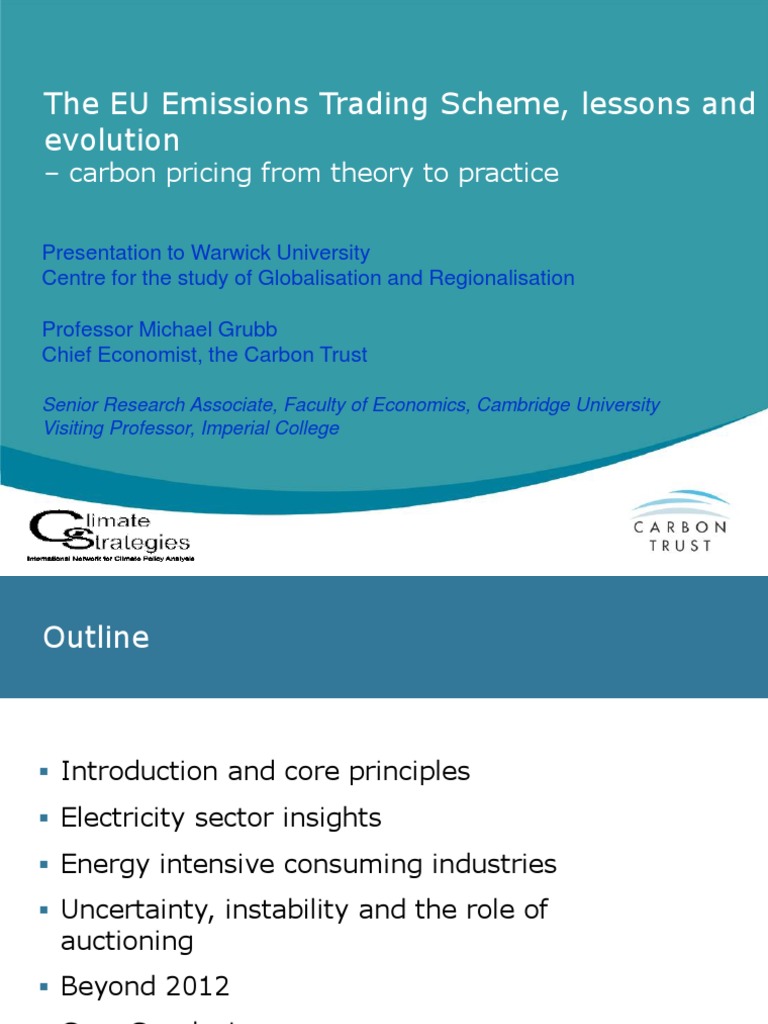 EU Emissions Trading Scheme Insights | PDF | Kyoto Protocol | Economies