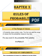 EXAMPLES of PRobability Using The Rules