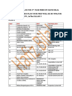 29 Days Study Plan and Important Stuff by Hafiz Bilal For 4TH Year MBBS PDF