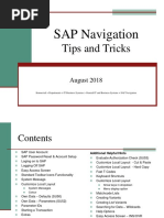 SAP Navigation: Tips and Tricks