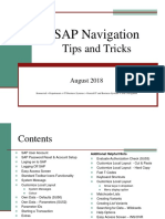 SAP Navigation: Tips and Tricks