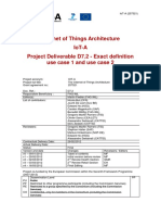 Internet of Things Architecture Iot-A Project Deliverable D7.2 - Exact Definition Use Case 1 and Use Case 2