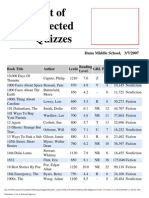 Staff Documents - Scholastic Reading Counts - List of Books