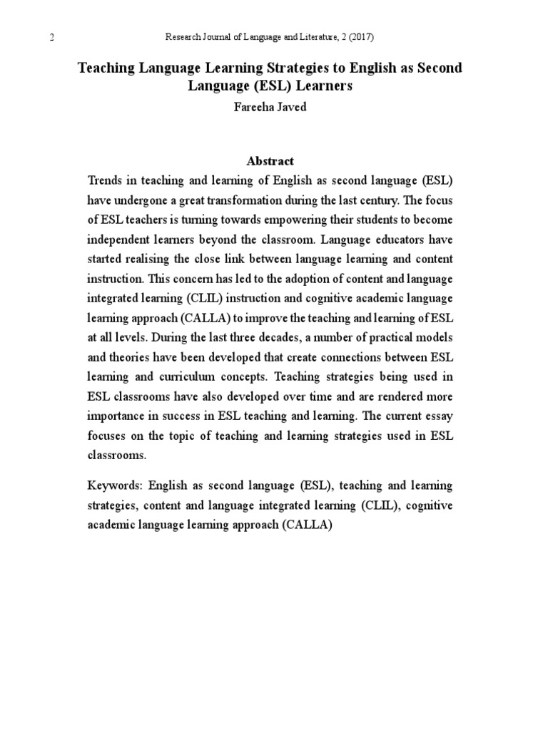 RJLL 2017-V2 (Final) - Cutted | PDF | English As A Second Or Foreign ...
