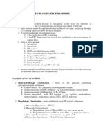 Red Blood Cell Disorders I. Anemia