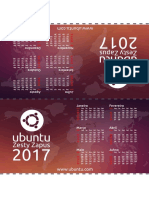 Calendar Ubuntu 2017