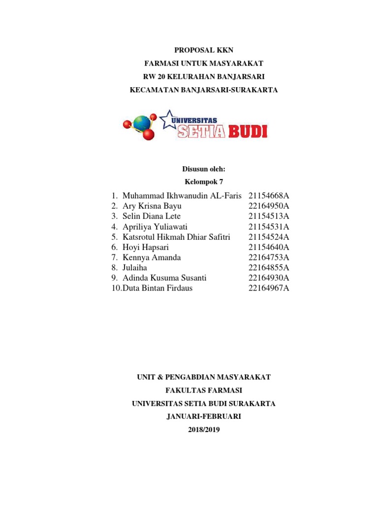 Proposal KKN 2019 | PDF
