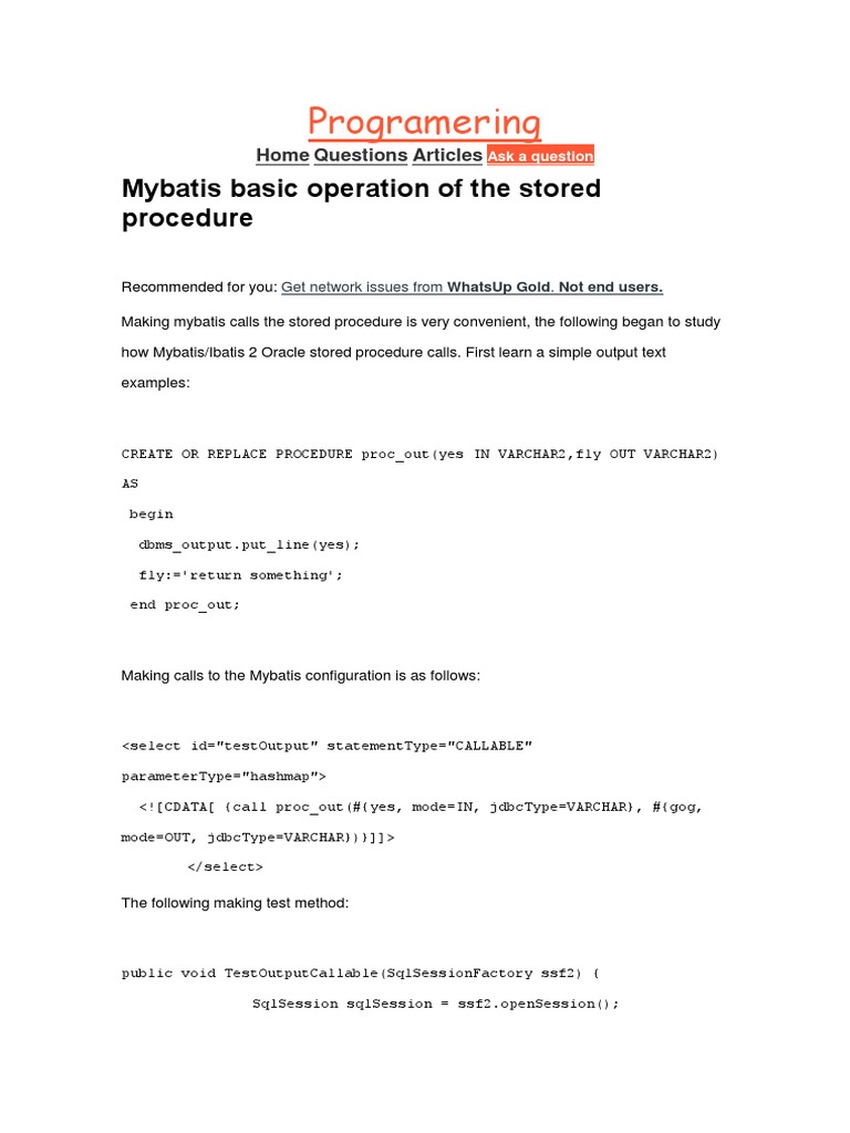 My Bat Is Procedures | PDF | Parameter (Computer Programming ...
