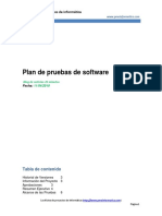 Plantilla de Plan de Pruebas de Software