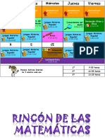 Horario de primer grado sin inglés