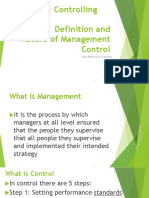 L1-Definition and Nature of Management Control