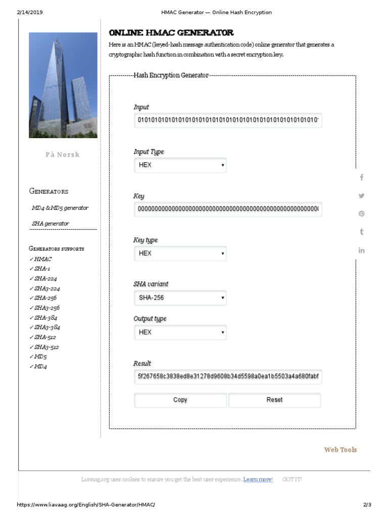 Hmac Generator — Online Hash Encryption – LCAIZ