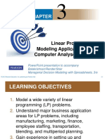 Linear Programming Modeling Applications With Computer Analyses in Excel