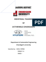 Training Report: Industrial Training of Automobile Engineering