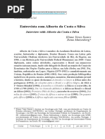 Entrevista com Alberto da Costa e Silva