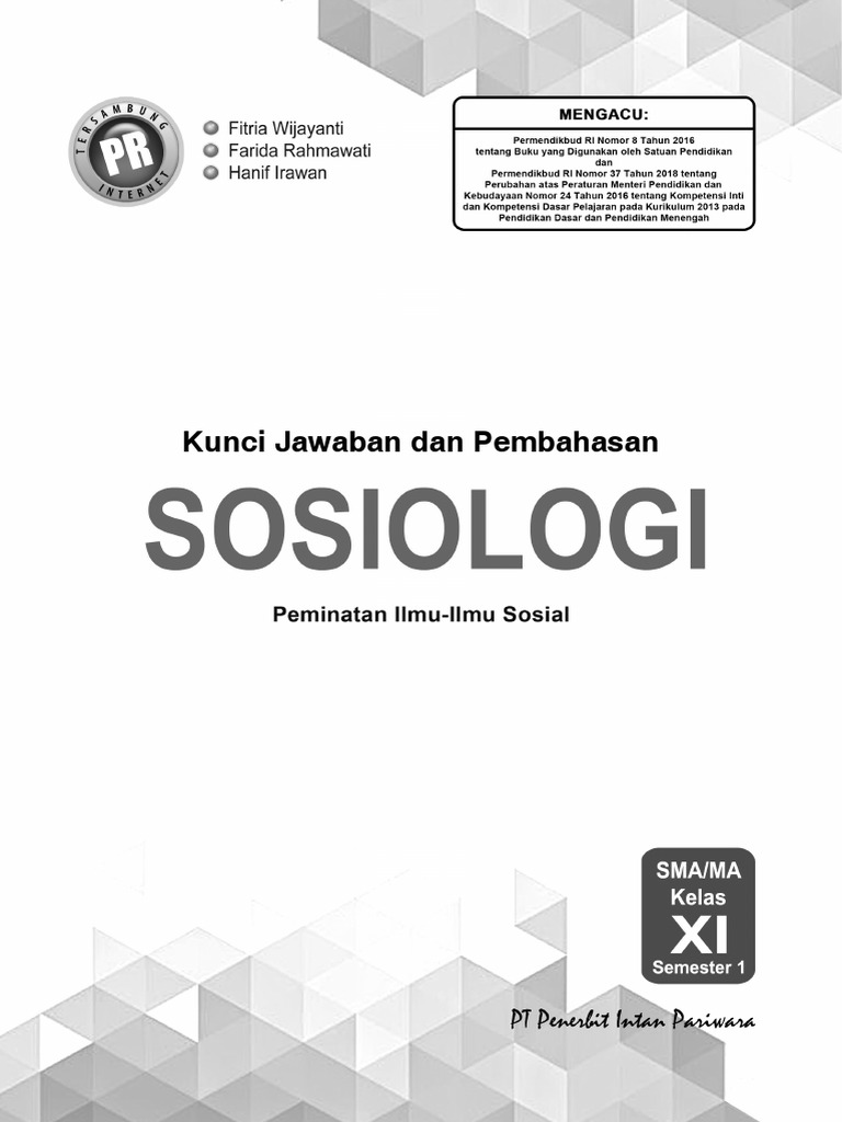 01 Kunci Pr Sosio 11a Edisi 2019 Pdf