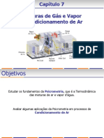 Condicionamento de ar e misturas de gás e vapor