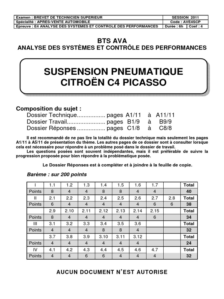 Compresseur De Suspension Pneumatique Citroën C4 Picasso à partir de 2006