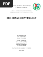 Risk Management Project: Ac 1204 - Governance, Business Ethics, Risk Management and Internal Control