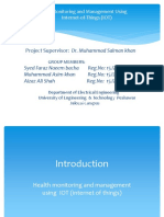 Project Supervisor: Dr. Muhammad Salman Khan: Health Monitoring and Management Using Internet-of-Things (IOT)