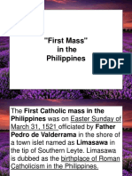 "First Mass" in The Philippines