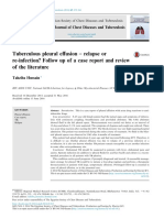 Tuberculous Pleural Effusion Case Study and Literature Review