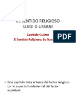 EL SENTIDO RELIGIOSO. Cap. 5 Naturaleza