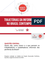 Trajetorias Da Informalidade no Brasil Contemporaneo