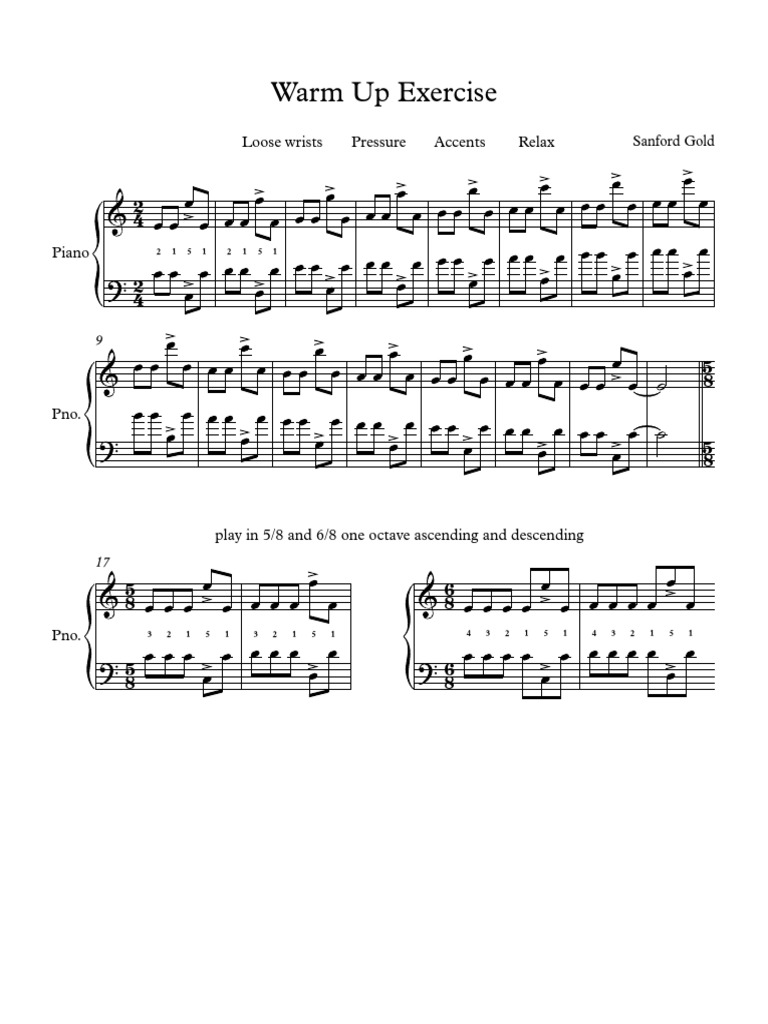 0.warm Up Exercise-Sanford Gold PDF | PDF