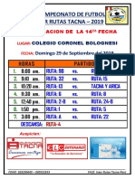 Vii Campeonato de Futbol Inter Rutas 2019 Ccc