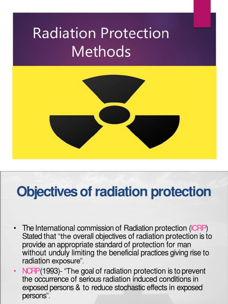 Radiation Protection Objectives and Methods | PDF | Ionizing Radiation ...