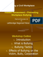 Creating A Civil Workplace: Hidden Harassment - Preventing Workplace Bullying