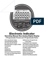 Electronic Indicator: Operating Manual Non-Analog Digital Display